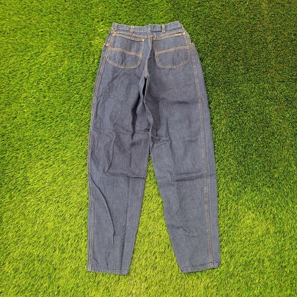 Vintage 80s MOD High-Waist Tapered Jeans Womens 4 28x33 Talon USA - Picture 2 of 16